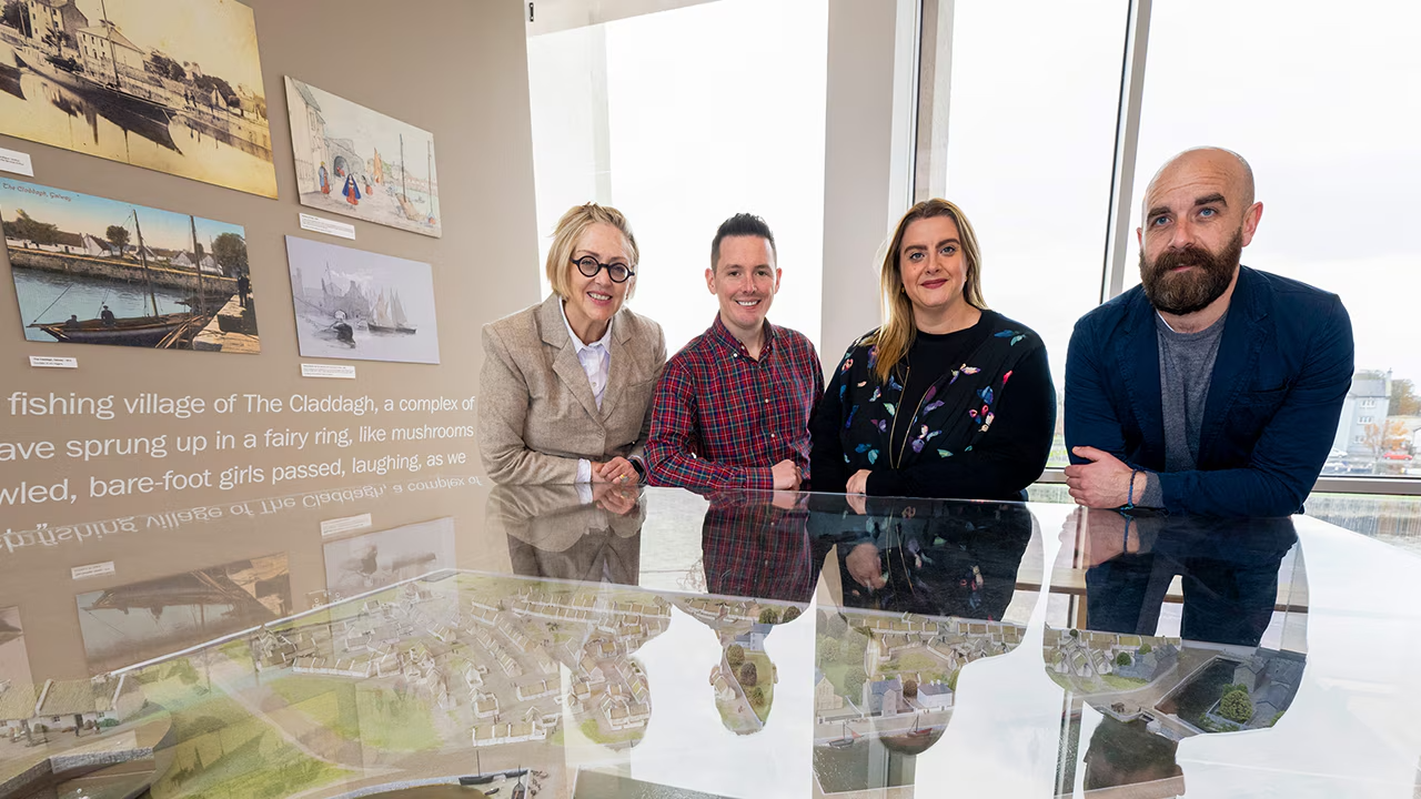Liberty IT and Galway City Museum representatives at the launch of STEAM Studio Galway.